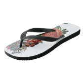 Ik draag mijn hart op mijn zool teenslippers (Schuin)