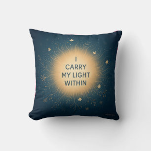 Ik draag mijn Licht binnenin – Spirituele Glow Aff Kussen