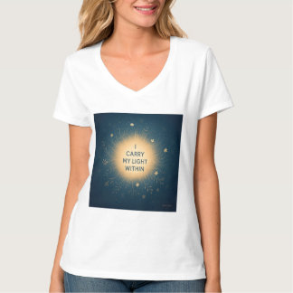 Ik draag mijn Licht binnenin – Spirituele Glow Aff T-shirt