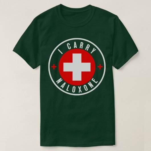 Ik draag naloxon 24 t-shirt (Design voorkant)