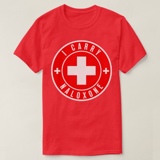 Ik draag naloxon 63 t-shirt (Design voorkant)