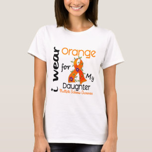 Ik Draag Oranje 43 Dochtere MS multiple sclerose T-shirt