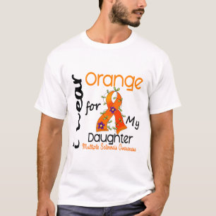 Ik Draag Oranje 43 Dochtere MS multiple sclerose T-shirt