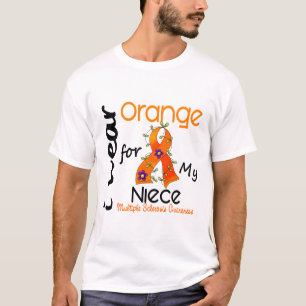 Ik Draag Oranje 43 Niece MS Multiple Sclerosis T-shirt