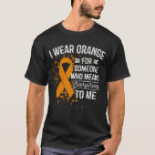 Ik Draag Oranje - Bewustmaking Oranje Ribbon Gift T-shirt (Voorkant)