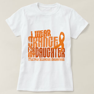 Ik Draag Oranje dochter 6.4 MS multiple sclerose T-shirt