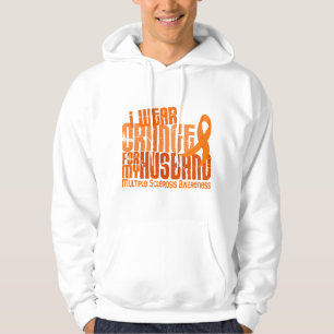 Ik Draag Oranje echtgenoot 6,4 MS multiple scleros Hoodie