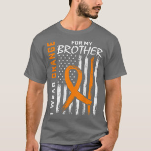Ik Draag Oranje koolstofbroeder Leukemie Bewusthei T-shirt