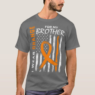 Ik Draag Oranje koolstofbroeder Leukemie Bewusthei T-shirt