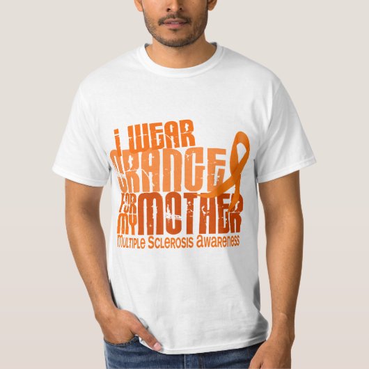 Ik Draag Oranje moeder 6.4 MS T-shirt (Voorkant)