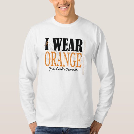 Ik DRAAG ORANJE T-shirt (Voorkant)