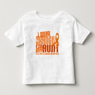 Ik Draag Oranje Tante Multiple Sclerose MS Kinder Shirts