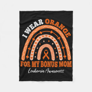 Ik draag oranje voor Bonus Moeder Leukemiebewustzi Fleece Deken