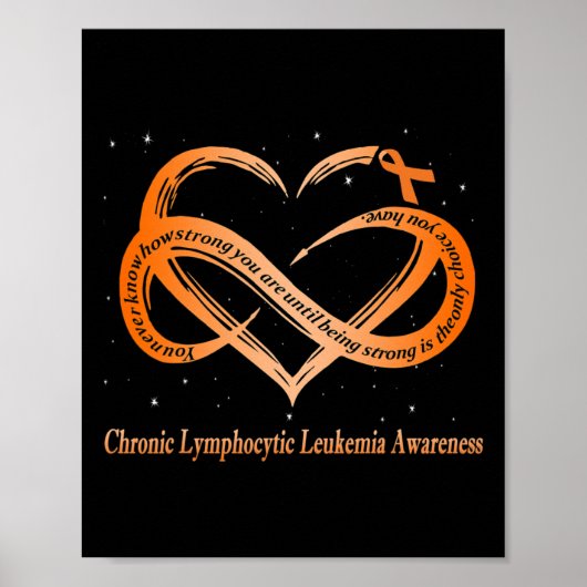 Ik Draag Oranje voor chronische lymfatische leukem Poster (Voorkant)