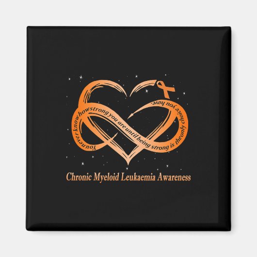 Ik Draag Oranje voor chronische myeloïde leukemie  Magneet (Voorkant)