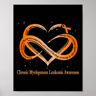 Ik Draag Oranje voor chronische myeloïde leukemieo Poster