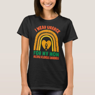 Ik Draag Oranje voor Mam Multiple Sclerose Bewusth T-shirt