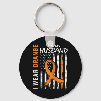 Ik Draag Oranje voor mijn bewustzijn van leukemiek Sleutelhanger