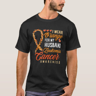 Ik Draag Oranje voor mijn bewustzijn van leukemiek T-shirt