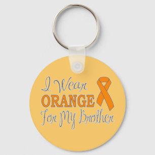 Ik Draag Oranje voor mijn broer (Oranje lint) Sleutelhanger