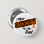 Ik Draag Oranje voor mijn DAD 8 Ronde Button 5,7 Cm (Voorkant /achterkant)