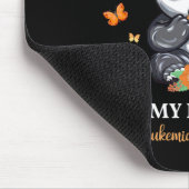 Ik Draag Oranje voor mijn dochter Leukemie Bewusth Muismat (Hoek)