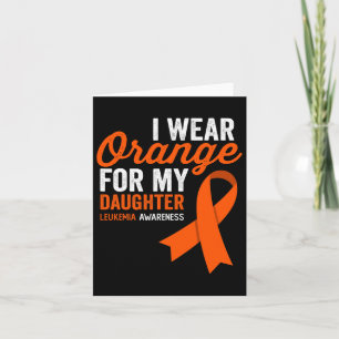 Ik Draag Oranje Voor Mijn Dochter Leukemie Strijde Kaart