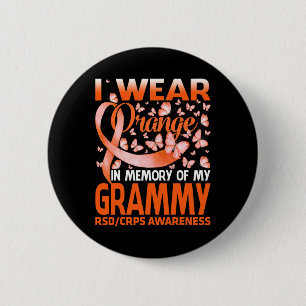 Ik Draag Oranje voor mijn Grammy RSD Crps Bewusthe Ronde Button 5,7 Cm