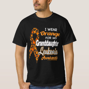 Ik draag Oranje voor mijn kleindochter Leukemie AW T-shirt