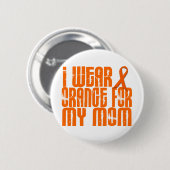 Ik Draag Oranje voor mijn moeder 16 Ronde Button 5,7 Cm (Voorkant /achterkant)