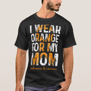 Ik draag oranje voor mijn moeder - leukemie bewust t-shirt