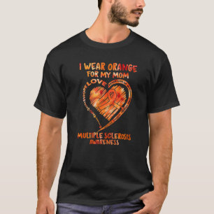 Ik Draag Oranje voor mijn moeder multiple sclerose T-shirt