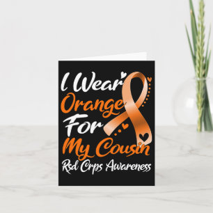 Ik Draag Oranje voor mijn neef RSD Crps Bewustheid Kaart