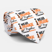 Ik Draag Oranje voor mijn Nephew Stropdas (Opgerold)