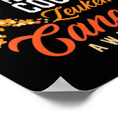 Ik Draag Oranje voor mijn nicht leukemiekankerware Poster (Hoek)