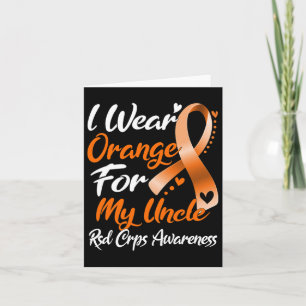Ik Draag Oranje voor mijn oom RSD Crps Bewustheid Kaart