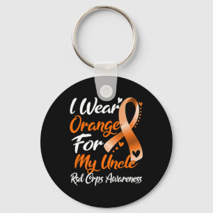 Ik Draag Oranje voor mijn oom RSD Crps Bewustheid Sleutelhanger