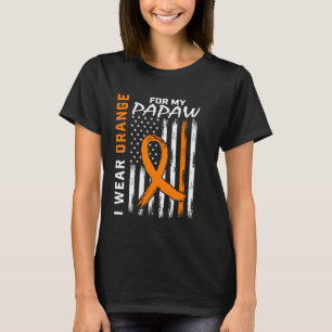 Ik Draag Oranje Voor Mijn Papaw Multiple Sclerose T-shirt
