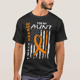 Ik Draag Oranje voor mijn tante Multiple Sclerosis T-shirt