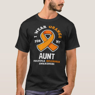 Ik Draag Oranje voor mijn tante Mw. Multiple Scelr T-shirt