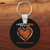 Ik Draag Oranje voor mijn vader mevrouw Multiple S Sleutelhanger (Voorkant)