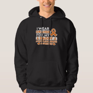 Ik draag oranje voor mijn vader MS Multiple Sclero Hoodie