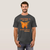 Ik Draag Oranje voor mijn vader multiple sclerose T-shirt (Voorkant volledig)