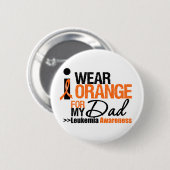 Ik Draag Oranje voor mijn vader Ronde Button 5,7 Cm (Voorkant /achterkant)