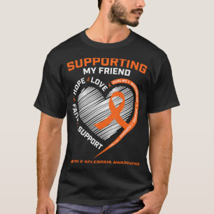 Ik Draag Oranje voor mijn vriend multiple sclerose T-shirt