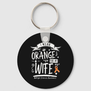 Ik Draag Oranje voor mijn vrouw mevrouw Multiple S Sleutelhanger
