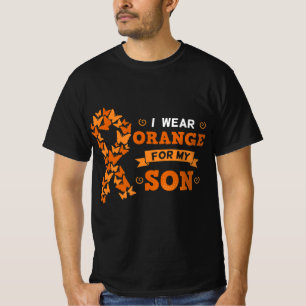 Ik Draag Oranje voor mijn zoon leukemie Bloedkanke T-shirt