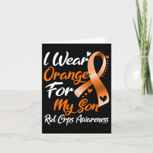 Ik Draag Oranje voor mijn Zoon RSD Crps Bewustheid Kaart