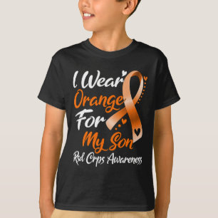 Ik Draag Oranje voor mijn Zoon RSD Crps Bewustheid T-shirt