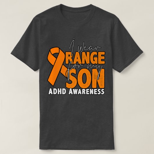 Ik Draag Oranje voor mijn zoon T-shirt (Design voorkant)